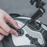 Bevestiging van actiecamera voor helm