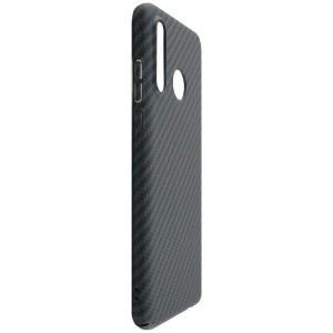 Coque Huawei en fibre de carbone de côté