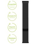 Details Milanese Smartwatch iS armband in zwart