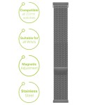 Details Milanese Smartwatch iS armband in zilverkleur