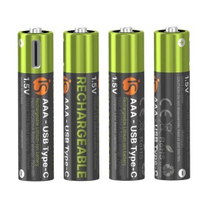 Oplaadbare Batterijen met USB-C - iServices Online Winkel