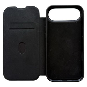 Coque portefeuille magnétique en cuir iPhone - iServices