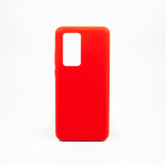 Capa Silicone Huawei Vermelha por fora