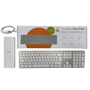 Packaging do Teclado Sem Fios Branco