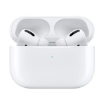 Auriculares Wireless Music Pods Pro iServices Frente Auriculares na Caixa de Carregamento
