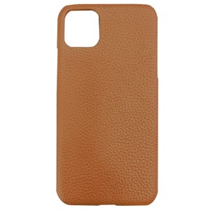 Capa em Pele para iPhone Personalizável Castanha