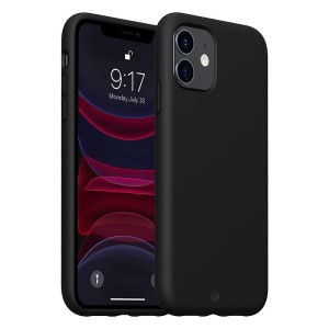 Capa de Silicone Preta para iPhone 11