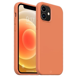 Capa de Silicone Laranja para iPhone 12 e 12 Mini