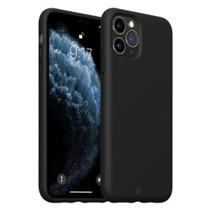 Capa de Silicone Preta para iPhone 11 Pro e 11 Pro Max
