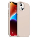 Capa de Silicone Areia para iPhone 13, 13 mini, 14 e 14 Plus