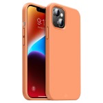 Capa de Silicone Laranja para iPhone 13, 13 mini, 14 e 14 Plus