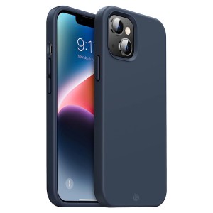 Capa de Silicone Azul para iPhone 13, 13 mini, 14 e 14 Plus