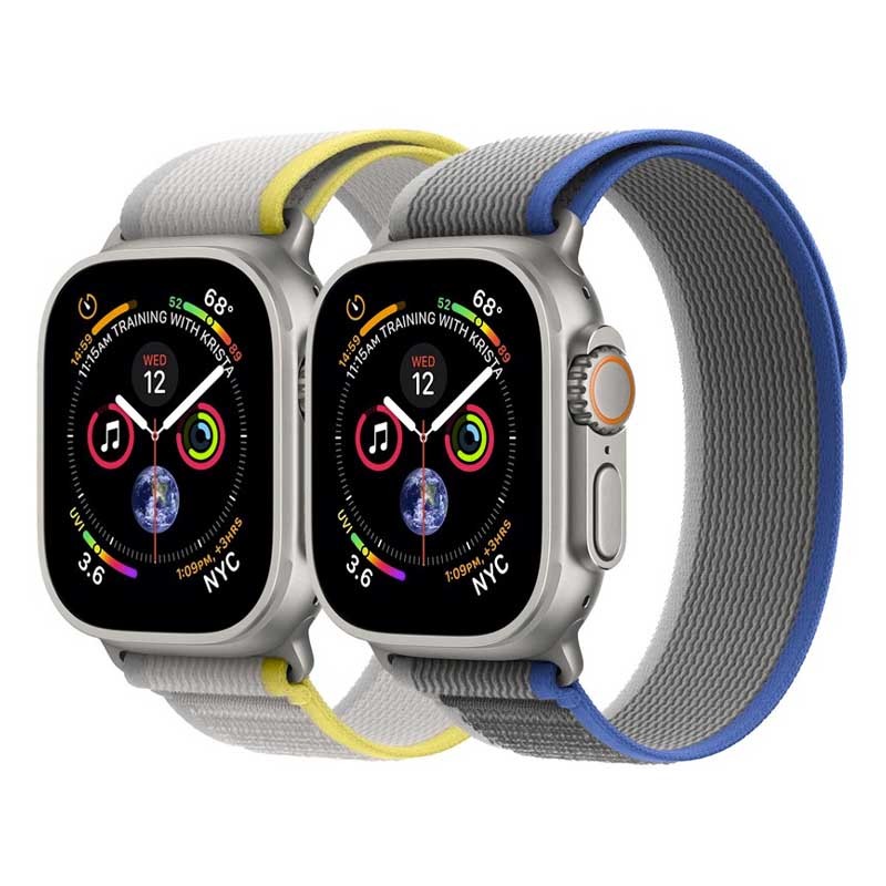 Bracelete Loop Desportiva para Apple Watch Cinzenta Aberta
